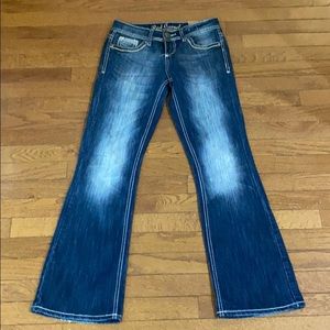 Women’s Red Camel Flare Jeans - Size 5 Slim